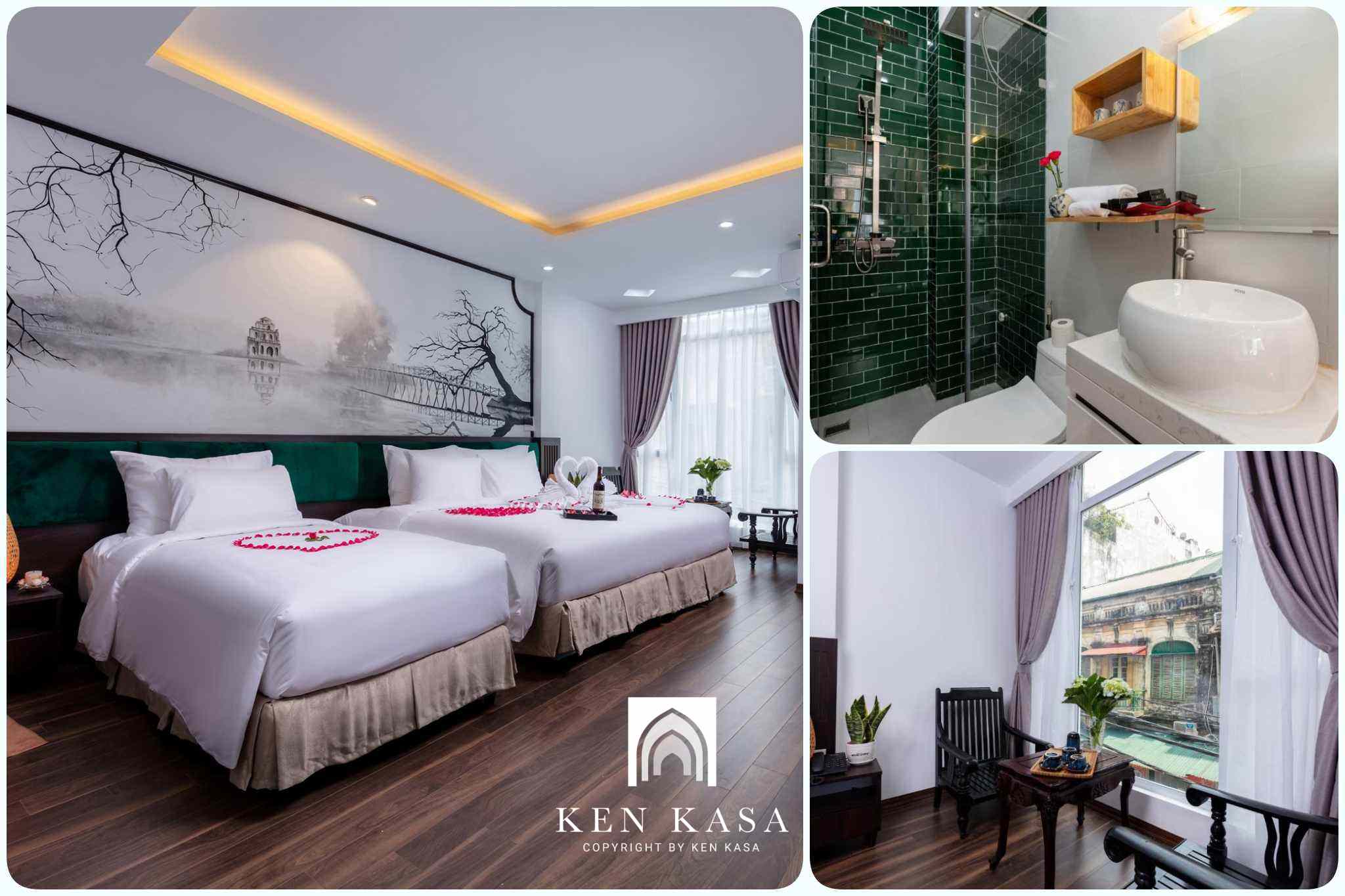 Phòng suite có ban công tại Ha Noi Lullaby Hotel & Travel 